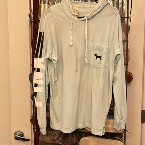 Victoria Secret Pink Logo Long Sleeve with Hood